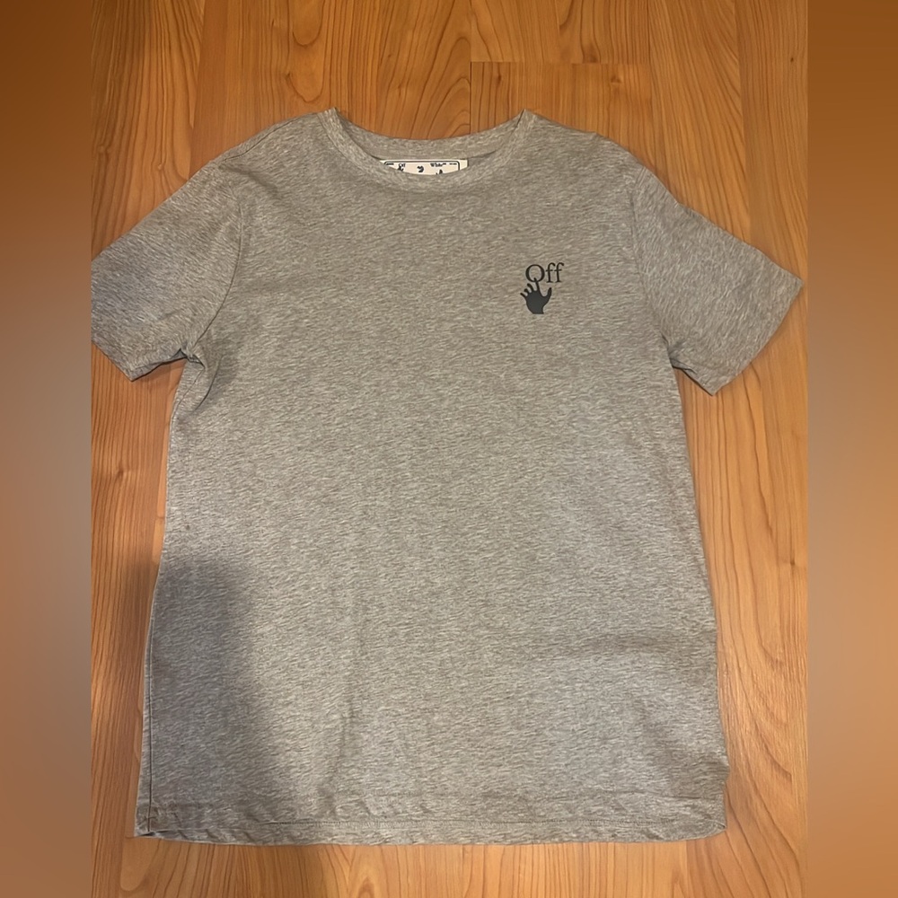 Off-White Gray Short Sleeve Tee
